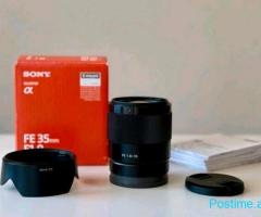 Sony 35mm f1.8 full frame lente