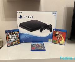 PS4 Slim I ri ne kuti i kompletuar me gjitha aksesoret
