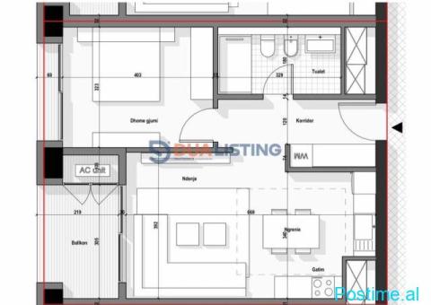 SHITET APARTAMENT ELITAR 1+1 – Tirana Boulevard, - 4/5