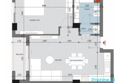 Apartament 1+1 për Shitje – Paskuqan Mundesi Pagese me Keste - 5/5