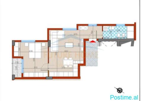 Shitet, Apartament 1+1,Kompleksi UrbanVista Tirana, Don Bosk - 5/5