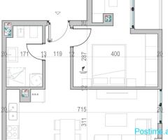 SHITET APARTAMENT 1+1 GOLEM 107.000 EURO FH-70031