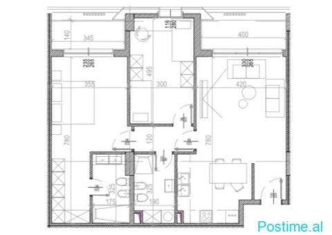 SHITET APARTAMENT 2+1 RRUGA E KAVAJES 265.620 EURO - 3/5