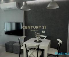 Apartament 1+1 Me Qira në Plazh Hekurudha, 50m Larg Detit -