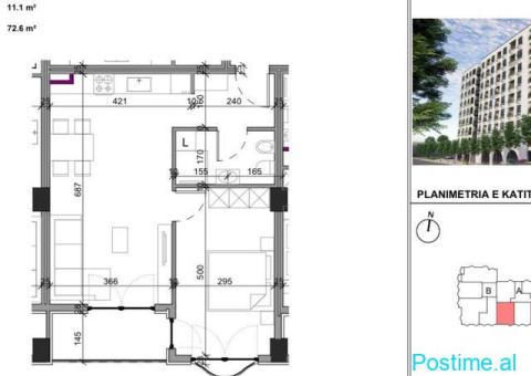 Shiten 2 Garazhe sip.60 m2 tek restorant Fresku Tirane - 5/5