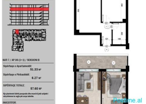 SHITET APARTAMENT 1+1 MONTEVIDEO RESIDENCE TE MALI ROBIT! 86 - 5/5