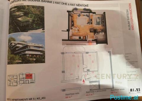 Apartament 1+1 Për Shitje në Golem, Durrës - 80,000    66.7 - 4/5