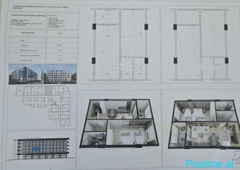 SHITET APARTAMENT 1+1+POST PARKIMI , PRANE HOTEL PREMIUM NE - 4/5