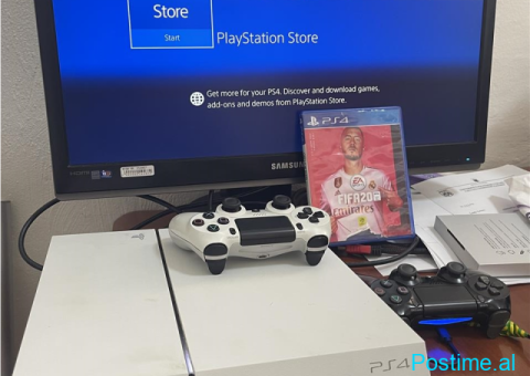 PS4 I bardhe OKAZION me dy leva dhe lojra - 1/5