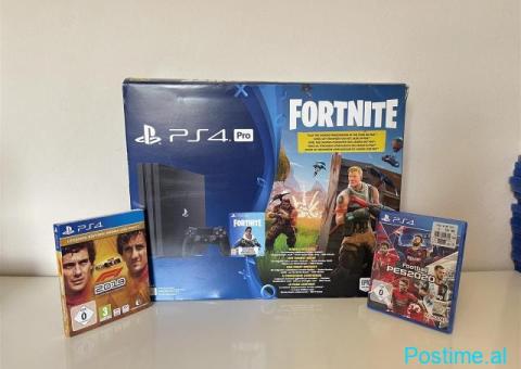 PS4 Pro Fortnite me kuti akull I ri me dy leva dhe lojra - 1/5