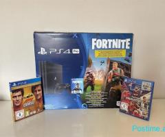 PS4 Pro Fortnite me kuti akull I ri me dy leva dhe lojra