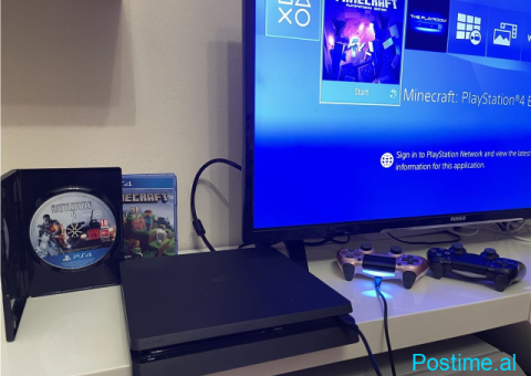 PS4 Slim me dy leva dhe lojra ne disqe super gjendje - 1/5