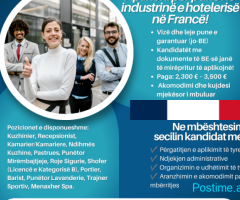 Ofertë pune në FRANCË – Vizë dhe Leje Pune 100% e Garantuar