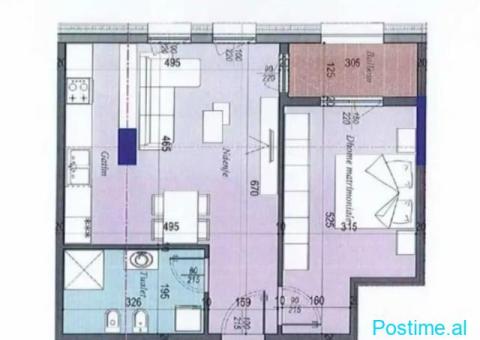 APARTAMENT NE SHITJE 1+1 TIRANA ENTRY ISH DOGANA