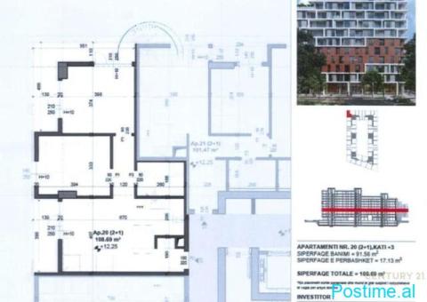 Apartament 2+1 dhe Garazh për Shitje te Fusha e Aviacionit