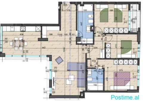 🏡 SHITET APARTAMENT 3+1 ME VERANDË – RRUGA E DIBRËS (PRANË - 5/6