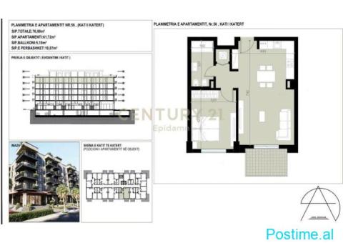 0697603180APARTAMENT 1+1 PER SHITJE NE ROADSIDE RESIDENCE, G - 1/5