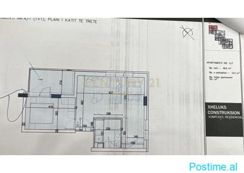 KOMPLEKSI XHELUKS, SHESIM APARTAMENT 1+1 - 2/2