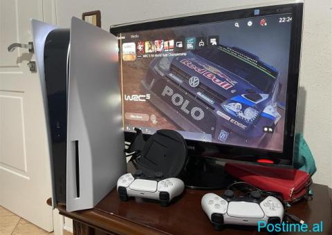 Ps5 disc edition me dy leva dhe lojra te instaluara