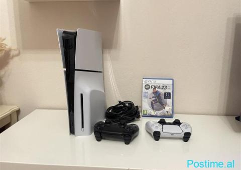 Ps5 Slim modeli ri super gjendje me dy leva dhe lojra