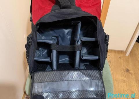 Tamrac DSLR camera bag backpack Red & Black KONTAKT VBER&WH - 1/4