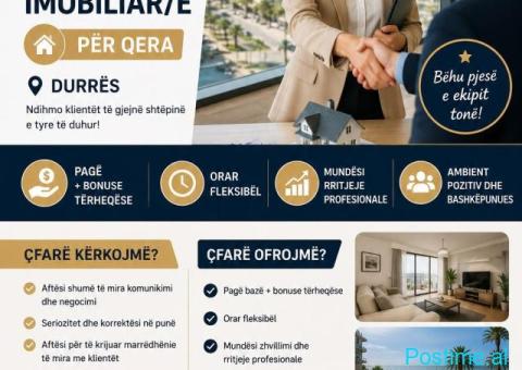 POZICION I LIRE - Agjent për Menaxhimin e Qirave ne Durres