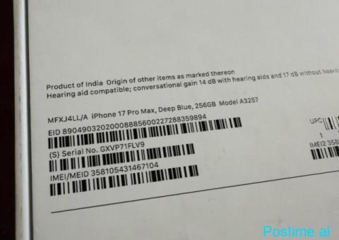 Apple iPhone 17 Pro Max - 256 GB - 7/9
