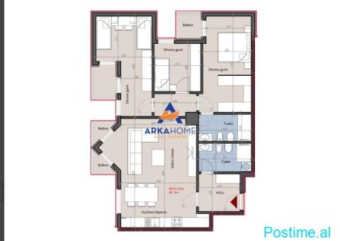 SHITET APARTAMENT 3+1+BALLKON 'RRUGA MUHAMET GJOLLESHA, INXH