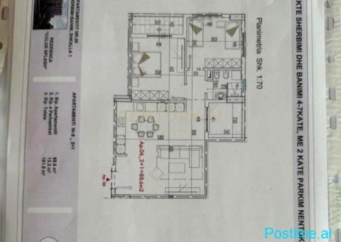 2+1 NE PASKUQAN, RESIDENCA SPLASH COLOR. 122,280 € - 2/2