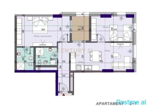 SHITET APARTAMENT 2+1+2 NE HYRJE TE TIRANES!