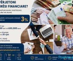 FINANCIM PËR PROJEKTET TUAJA TË NDRYSHME!