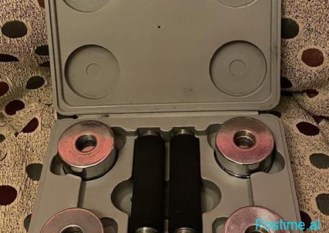 🏋️‍♂️ Set Peshash (Dumbbells) me Valixhe – 2x 2.5 kg 🏋️‍♂️