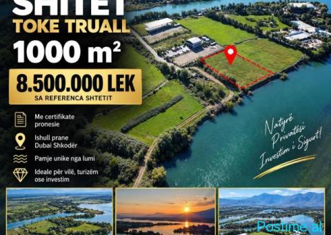 Shitet toke truall per biznes ishull shkoder 1000m2