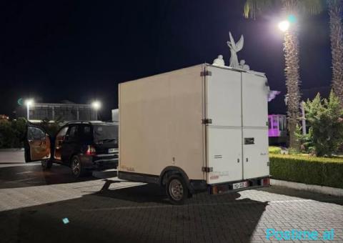 Rimorkio Pershtatur Per FastFood + Zgare Profesinale Me Gaz - 2/5