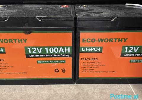Bateri LifePo4 100Ah per Camper dhe Caravane