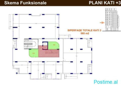 ZYRE ME QERA 585 M2 RRUGA E KAVAJES 6.000 EURO - 2/4