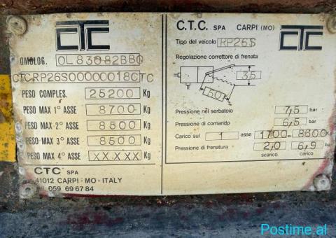 Flatbed trailer CTC SPA RP26S - 9/10