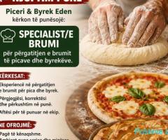 👨‍🍳 Specialist/e Brumi për përgatitjen e brumit të picave