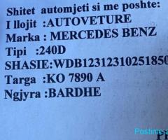 SHITET Motorr BENZ 240 w123 1981