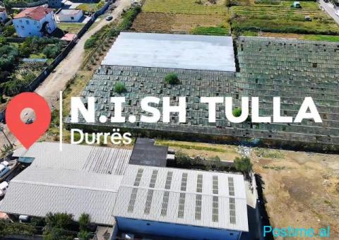 Shitet tokë 1,500 m² – n.i.sh tulla, durrës