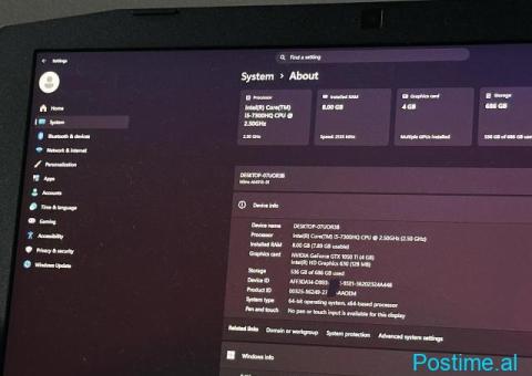 Laptop gaming Acer Nitro 5 1050 TI - 3/4