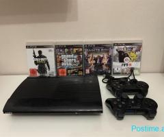 PS3 Super Slim me dy leva dhe GTA 5 plus lojra tjera
