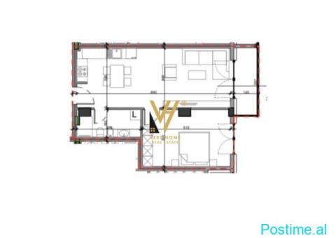 SHITET APARTAMENT 1+1+BLK NE BRRYL,REZIDENCA SOL 186.000 EUR - 2/2