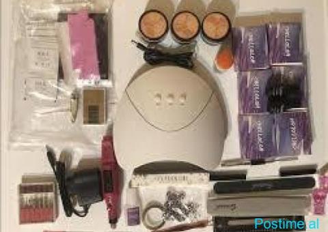 💅 Set i Kompletuar për Thonj me Llampë UV/LED & Frezë 💅