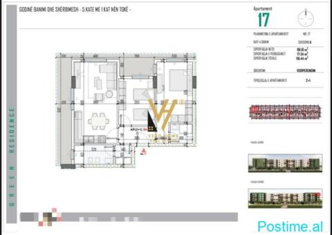 SHITET APARTAMENT 2+1 NE BATHORE 93.200 EURO - 2/2