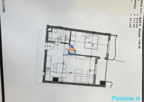 SHITET APARTAMENT 1+1 'URBAN GATE' 117600 EURO
