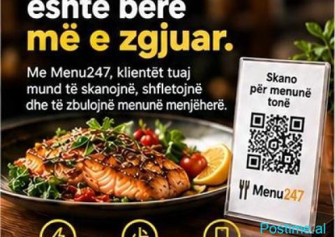 Menu dixhitale, QR menu, online menu - 1/3