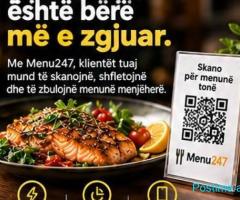 Menu dixhitale, QR menu, online menu