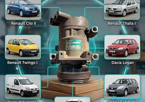 Kompresor AC Sanden - Renault Clio, Kangoo, Twingo, Dacia