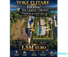 Tokë Elitare Në Shitje Tek Liqeni i Tiranës - 1.500.000€ | 1